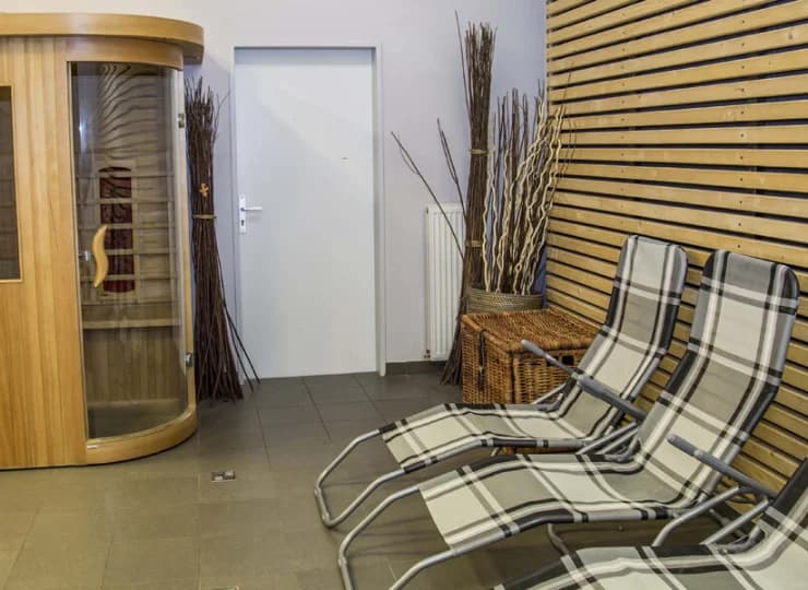 A także sauna infrared i wypoczywalnia