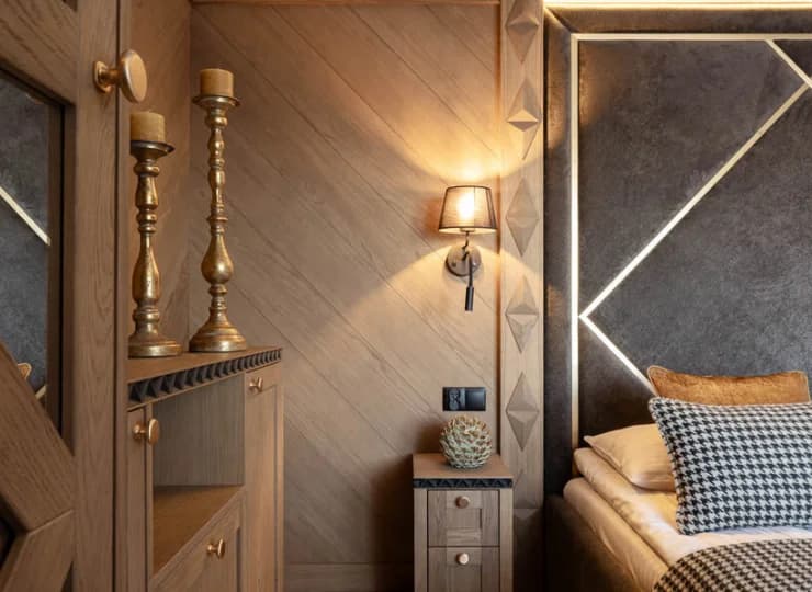 Wnętrza apartamentów są elegancko urządzone