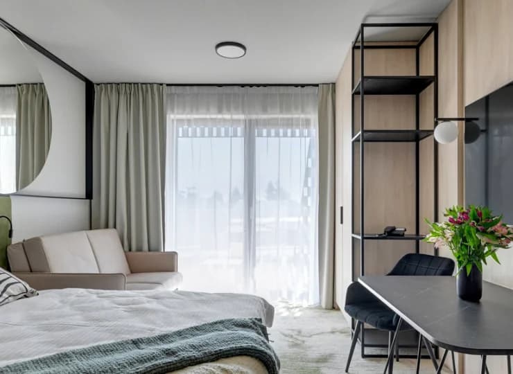 Przygotowano tutaj designerskie apartamenty z klimatyzacją