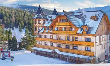 Hotel znajduje się bezpośrednio przy trasie narciarskiej