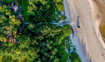 Obiekt Baltic Forest posiada prywatne zejście na plażę