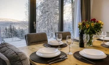 Apartament 7-08 z widokiem na góry i lasy Izerskie