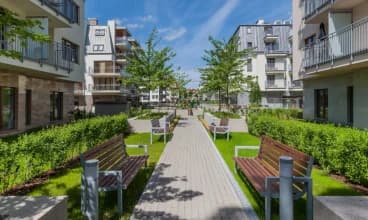 Apartamenty Aquamarina są świetnie zlokalizowane w zacisznej okolicy