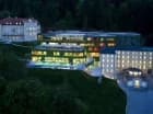 Hotel jest częścią dużego kompleksu opartego o źródła termalne