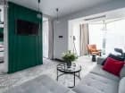 Apartament premiere ma przedzieloną część dzienną i nocną