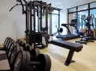 W wewnętrznej strefie fitness mieści się także dobrze wyposażona siłownia