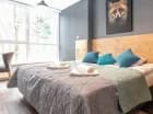Sypialnia apartamentu K24 w apartamentowcu Kiczora
