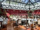 Drugi poziom restauracji "Jan Kiepura" posiada przeszklony dach