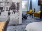 Studio składa się z pokoju dziennego z sofą oraz części sypialnej
