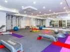 Jest też dobrze wyposażona sala fitness