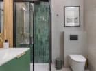 Każdy apartament ma nowoczesną łazienkę