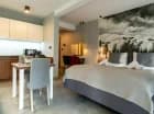 Apartament 1B to funkcjonalny apartament typu studio znajdujący się na parterze