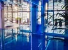 Z basenem sąsiaduje brodzik i wanna jacuzzi