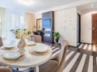 Każdy apartament posiada kącik jadalny w części dziennej
