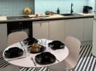 Aneks kuchenny i kącik jadalniany w apartamencie 2+2 Superior Boho