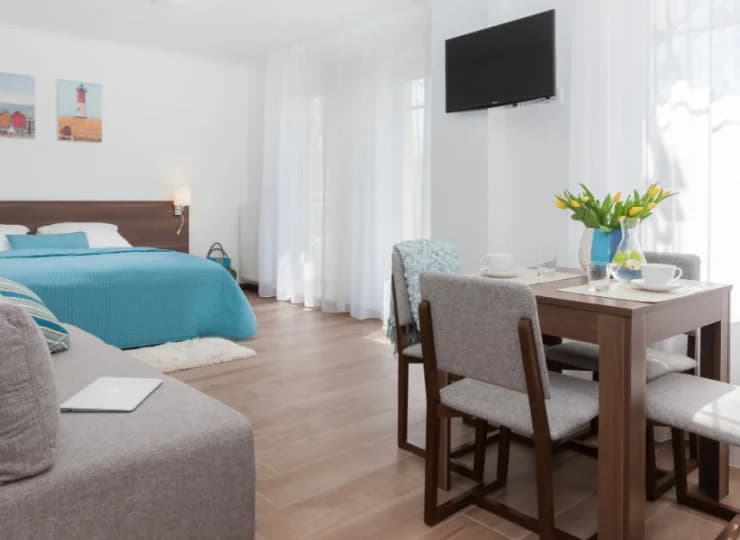Apartamenty to 1-pokojowe w pełni wyposażone studia