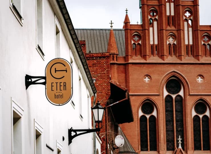 Hotel Eter jest świetnie położony pośród zabytków Torunia