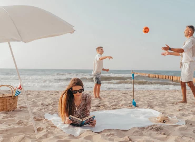 Do plaży jest 10 minut spacerem