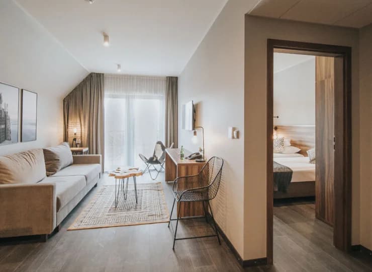 Apartament z oddzielną sypialnią