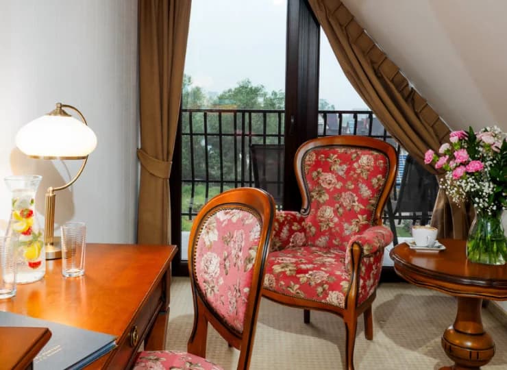 Każdy pokój ma balkon