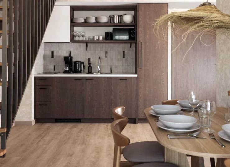 Niektóre apartamenty standard mają antresolę
