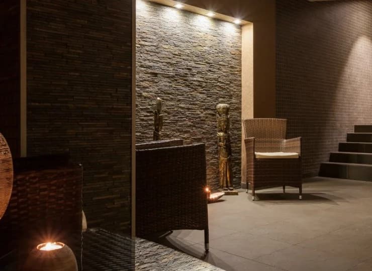 Wystrój strefy SPA sprzyja głębokiemu relaksowi