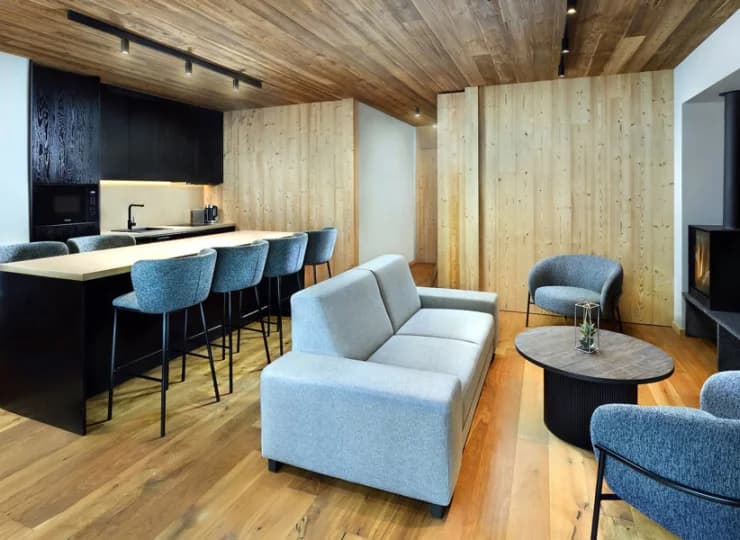 Apartament składa się z salonu i dwóch sypialni