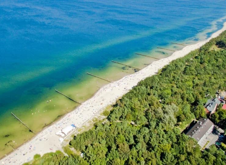 Dookoła ośrodka znajdują się tylko las, morze i plaża