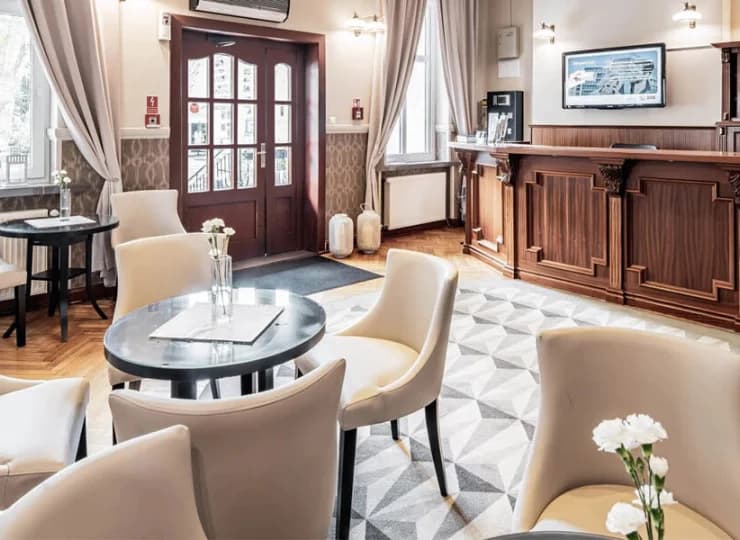 Eleganckie i stylowe lobby tworzy gościnny klimat już od wejścia