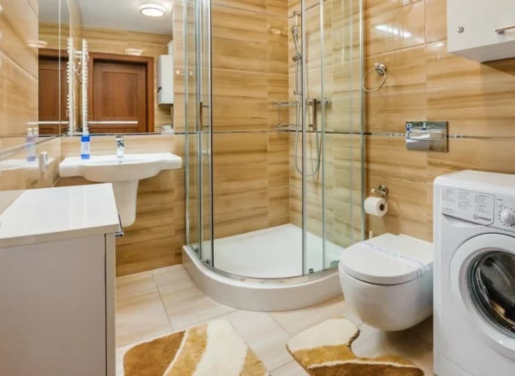 Każdy apartament dysponuje prywatną łazienką