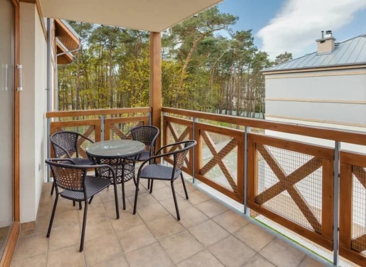 Dodatkowo apartamenty posiadają przestronny taras