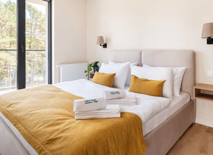 Apartamenty 2+1 i deluxe mają osobną sypialnię
