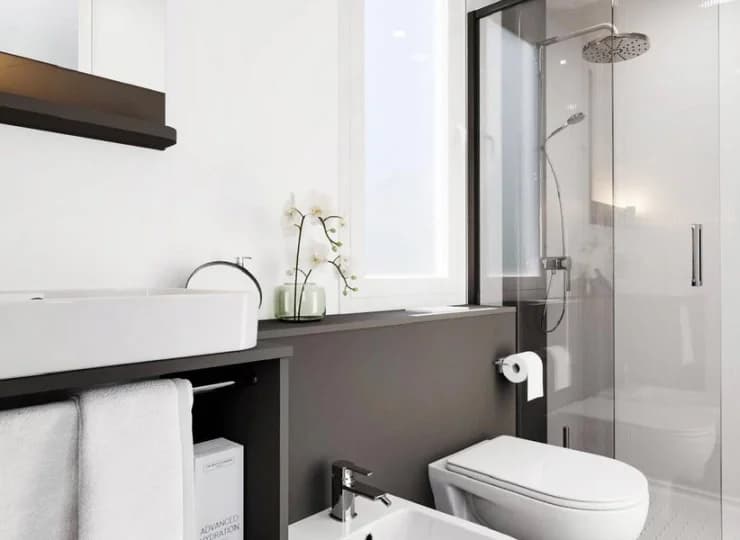 Łazienka w domku deluxe