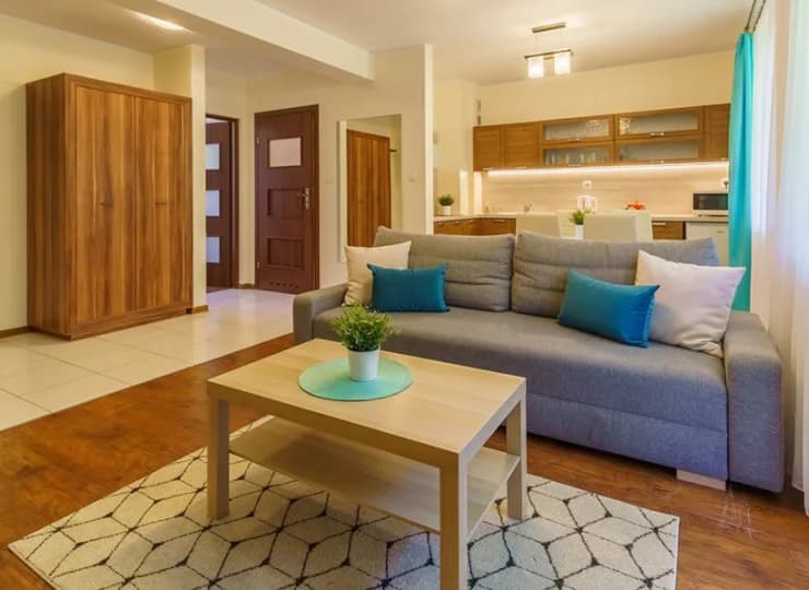 Pokój dzienny apartamentu nr 5