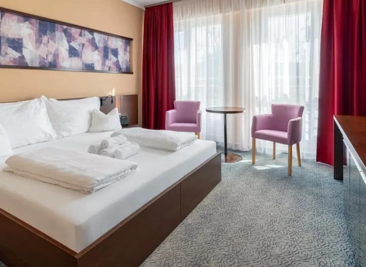 Pokoje superior są ulokowane w nowym skrzydle hotelu