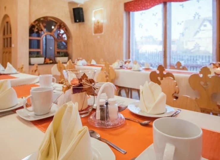 Menu w obiekcie oparte jest na kuchni regionalnej