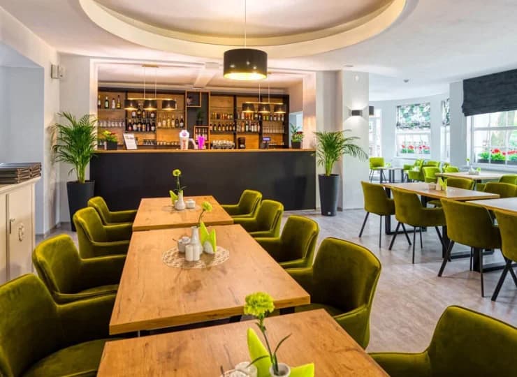 Restaurację wyróżnia bardzo przyjemna atmosfera i nienachalny design