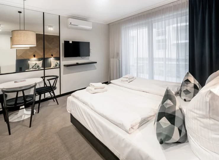 Apartamenty z klimatyzacją pozwalają na przyjemny pobyt nie tylko latem