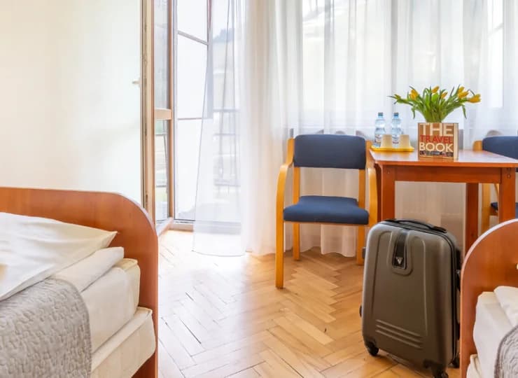 Nawet pokój standard posiada balkon