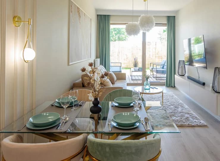 Apartamenty przygotowane są na pobyt 4 osób