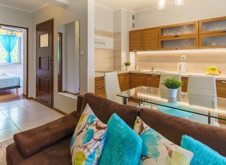 Wszystkie apartamenty to wygodne niezależne mieszkania