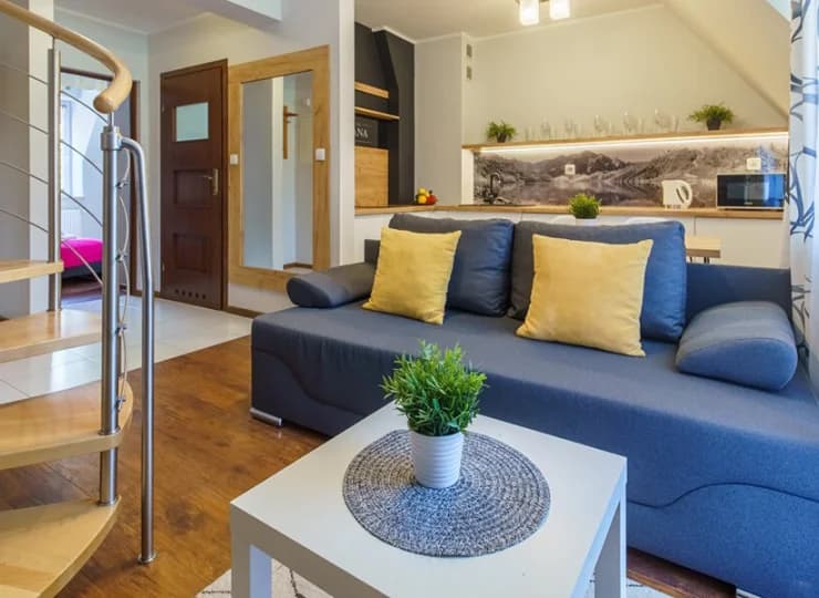 Duże apartamenty mają po dwie sypialnie oraz dwie łazienki