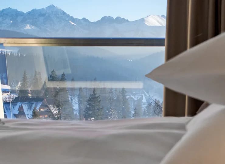 Hotel Harnaś słynie z widoków na Tatry