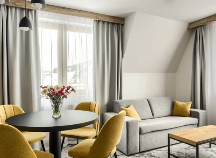 Apartamenty posiadają osobny salon