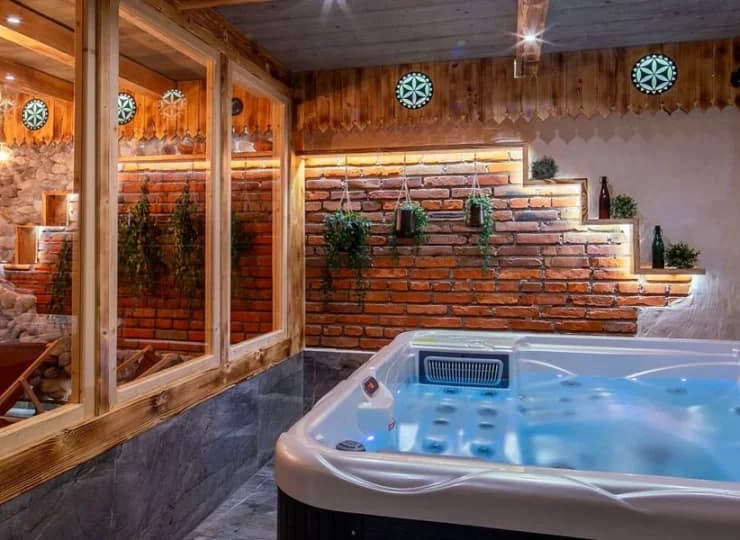 Góralski Gościniec posiada jacuzzi, w którym odpoczniesz po górskich wędrówkach