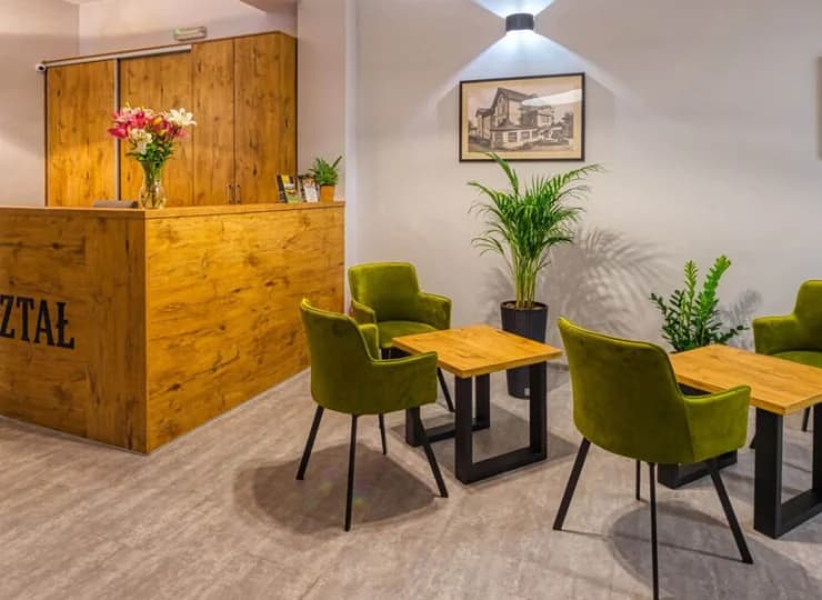 Hotel Kryształ posiada nowoczesną recepcję