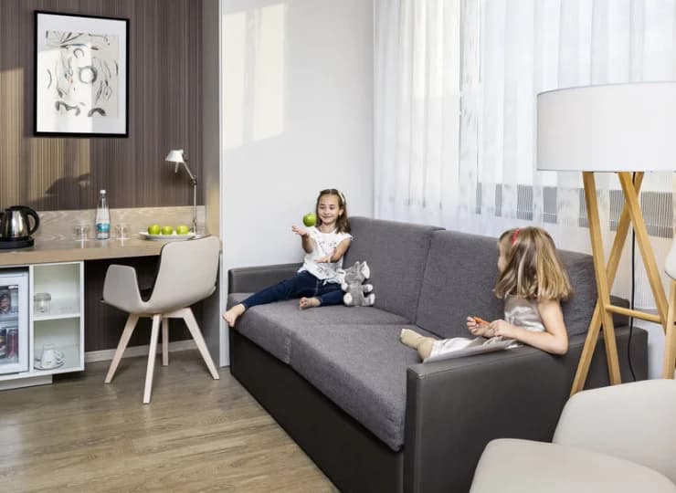 Hotel dysponuje także pokojami rodzinnymi