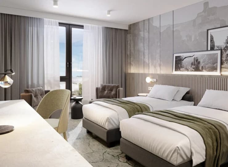 Hotel oferuje klimatyzowane i bogato wyposażone pokoje