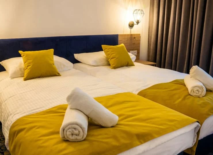 Apartament posiada także odrębną dwuosobową sypialnię