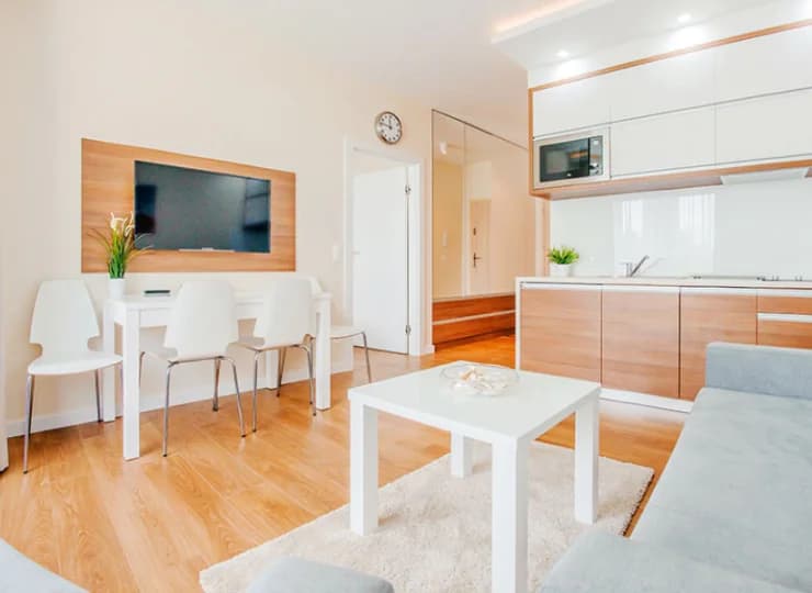 Do dyspozycji Gości oddano przestronne apartamenty